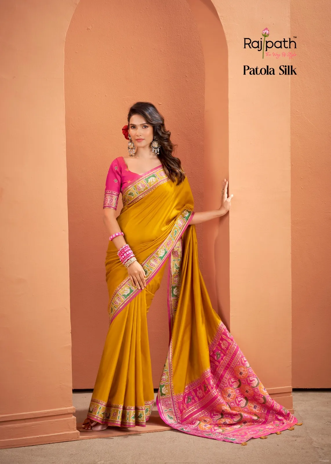 Buy Premium Silk With Patola Saree in Surat - Reseller Bazzar